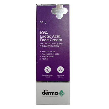 The Derma Co 10% Lactic Acid Face Cream for Skin Dullness & Pigmentation