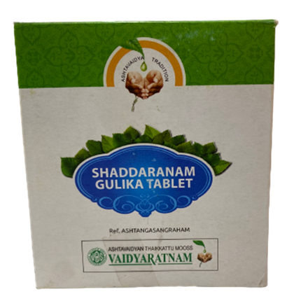 Vaidyaratnam Shaddaranam Gulika Tablets