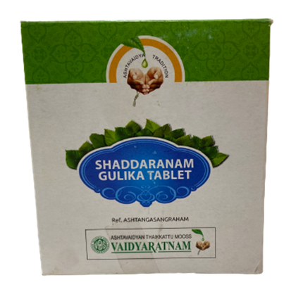 Vaidyaratnam Shaddaranam Gulika Tablets