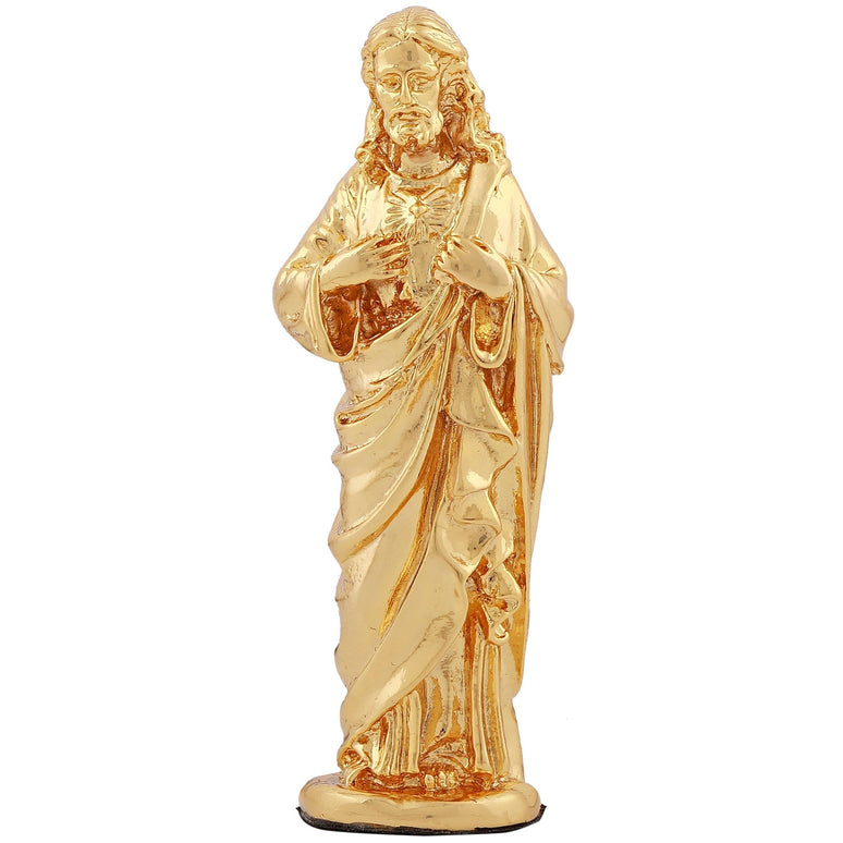 Estele Gold-Polished Almighty Jesus Christ Idol showpiece for Gifting/Home Decoration