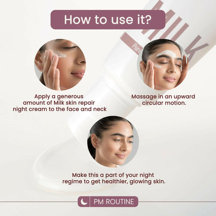 Good Vibes Skin Repair Milk Night Cream with 100% Pure Raw Goat Milk