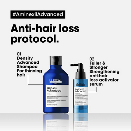 L'Oreal Professionnel Anti-Hair Loss Regime With Density Advanced Shampoo & Aminexil Advanced