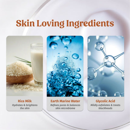 Vilvah Store Milk Face Toner (Earth marine water - Pore minimise)