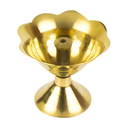 Spillbox Gold Toned Brass Small Diya