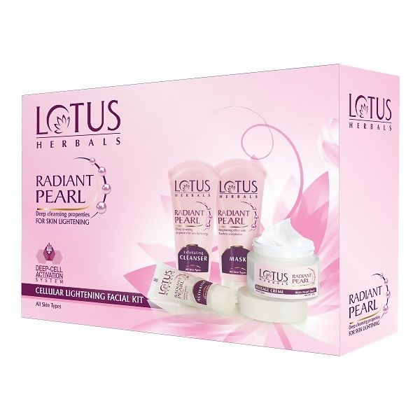 Lotus Herbals Radiant Pearl Cellular Lightening Facial Kit (170g)