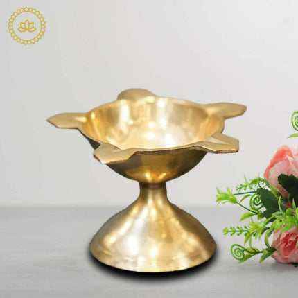 Brass Star Diya