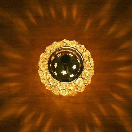 Craftvatika Gold Toned Brass Decorative Akhand Diya Oil Lamp