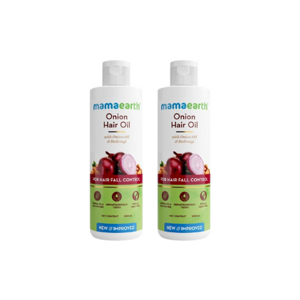 Mamaearth Onion Hair Oil With Onion & Redensyl For Hair Fall Control