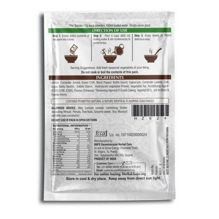 Baps Amrut Lemon Coriander Soup