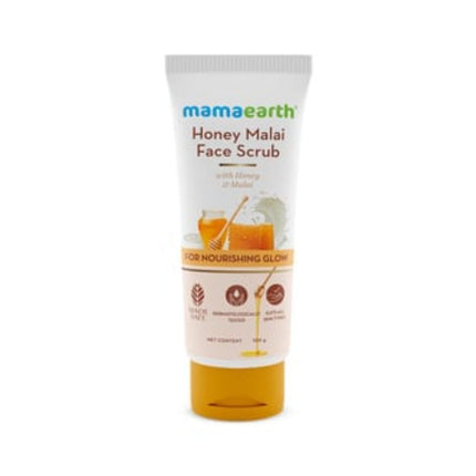 Mamaearth Honey Malai Face Scrub For Nourishing Glow