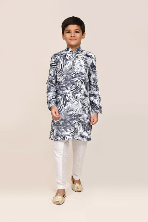 Joban Fashion Cotton red Kurta With Straight Fit Pant