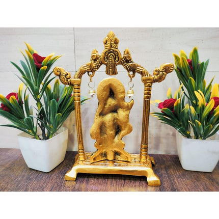 Labhcart Metal Gold-Polished Radha Krishna Idol