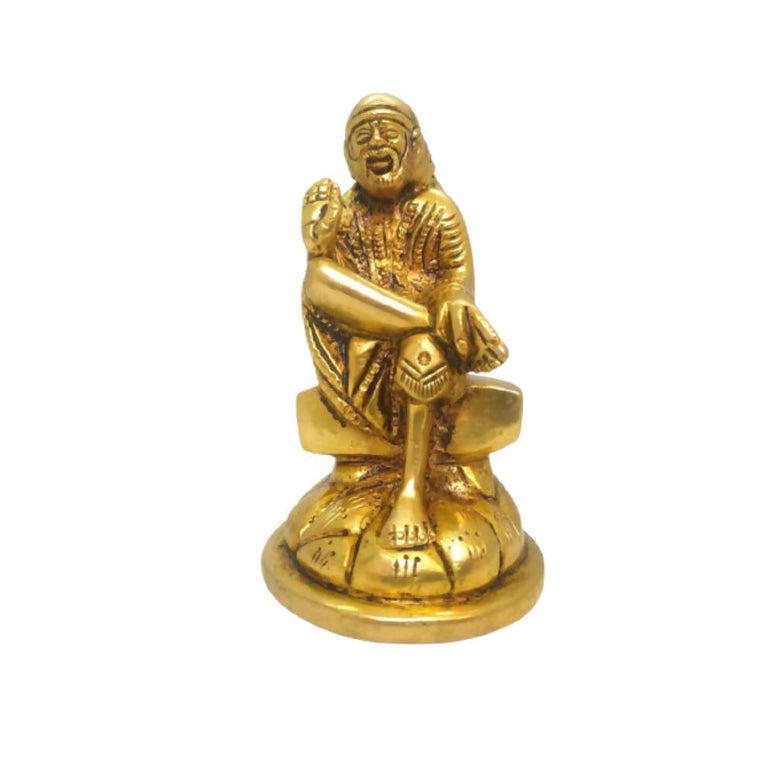 Tamas Brass Handmade Shirdi Sai Baba (Golden)