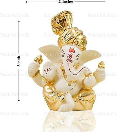 Gold Art India Ceramic Ganesh Idol