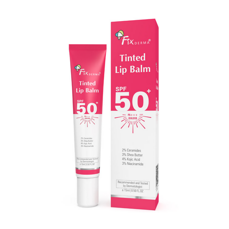 Fixderma 4% Kojic Acid Tinted Lip Balm SPF 50+