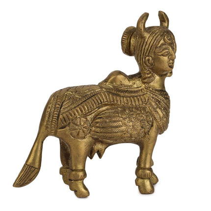 Devlok Kamdhenu Cow with Krishna Idol