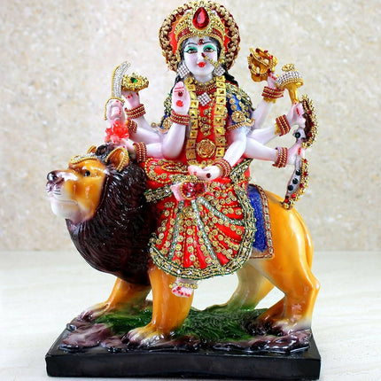 Esplanade Resin Maa Durga Mata Rani Sherawali Murti Idol