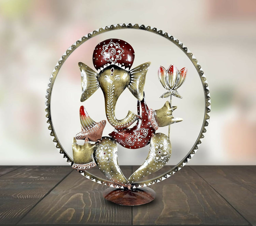 Umi Ganesha Idol in Cirle Decorative Handicraft Showpiece Ganesha Idol