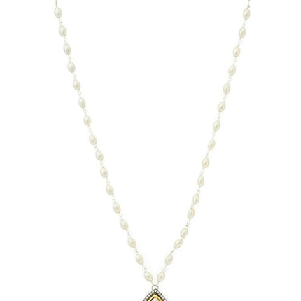 Beaded Kundan Necklace - Ruby Raang