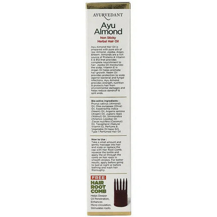 Baidyanath Jhansi Ayurvedant Ayu Almond Non Sticky Herbal Hair Oil