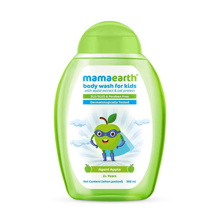 Mamaearth Agent Apple Body Wash for Kids with Apple & Oat Protein - Limited Time Offer