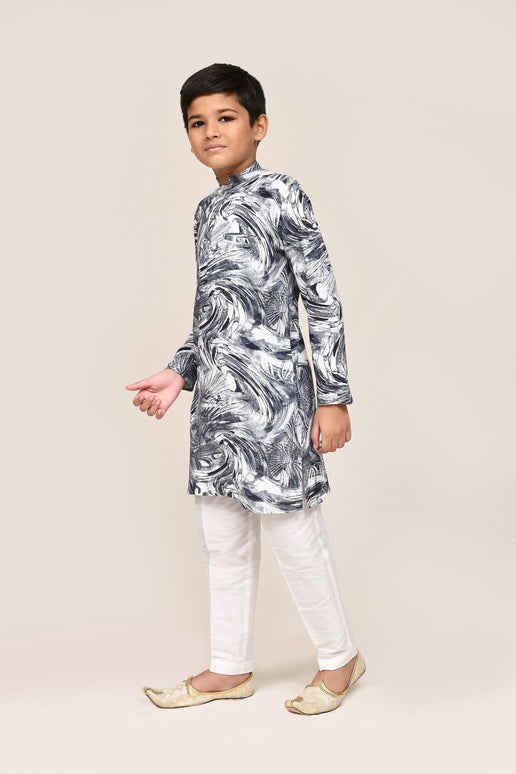 Joban Fashion Cotton red Kurta With Straight Fit Pant