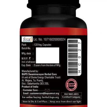 Baps Amrut Immune system Booster Capsules