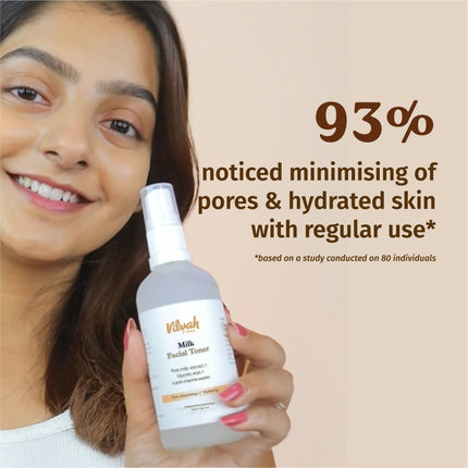 Vilvah Store Milk Face Toner (Earth marine water - Pore minimise)