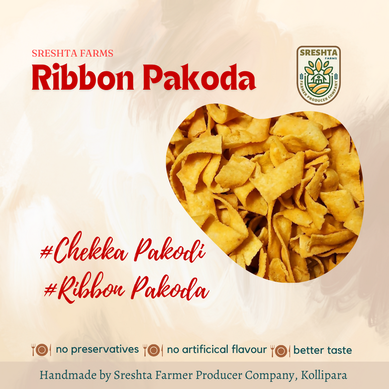 Sreshta Farms Chekka Pakodi /Ribbon Pakoda