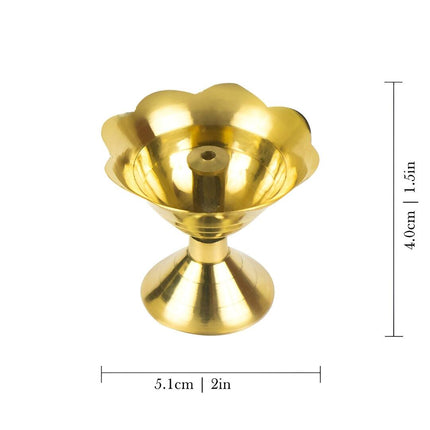 Spillbox Gold Toned Brass Small Diya