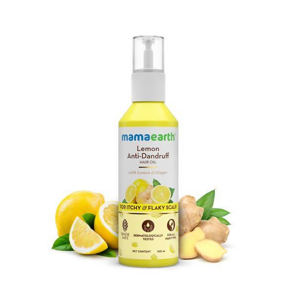 Mamaearth Lemon Anti-Dandruff Hair Oil with Lemon & Ginger for Dandruff