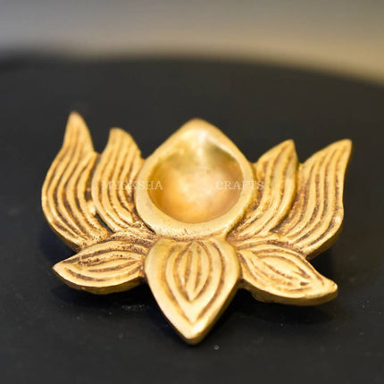 Brass Lotus Diya