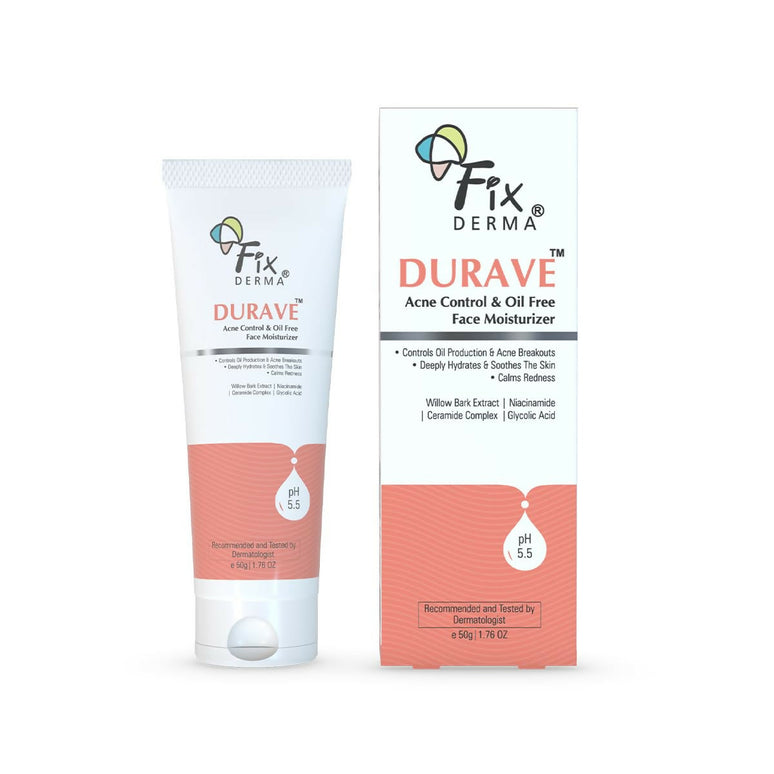 Fixderma Durave Acne Control & Oil Free Moisturizer for Face with Glycolic Acid