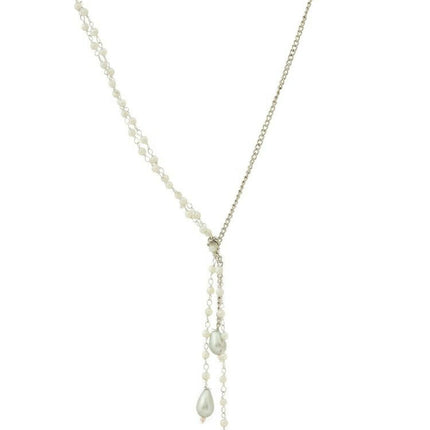 Beaded one sided motif necklace - Ruby Raang