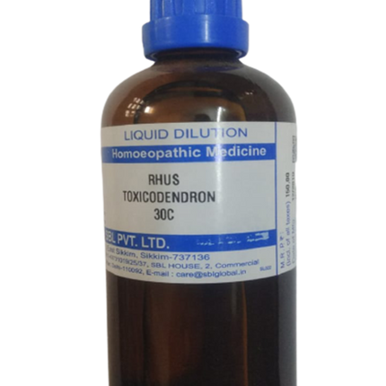 SBL Homeopathy Rhus Toxicodendron Dilution