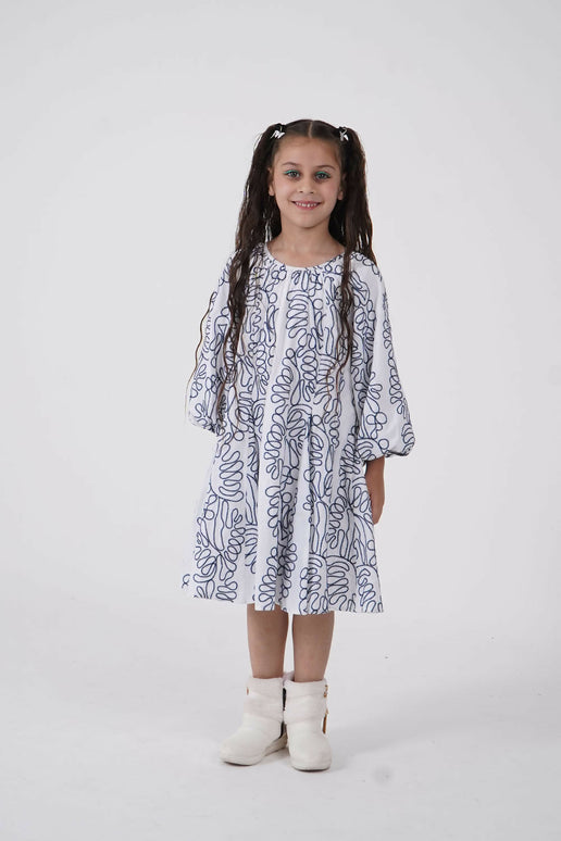 LH Luxury Fashion Balloon Sleeve Dress for Girls – Premium Kidswear Brands in India
