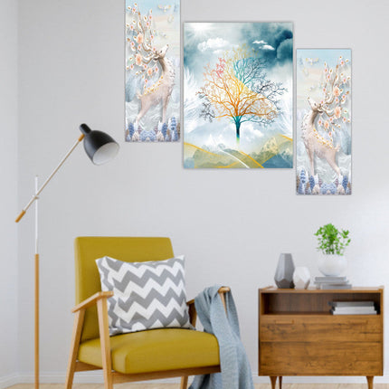 Tehzeeb Creations Set Of 3 Digital Wall Painting