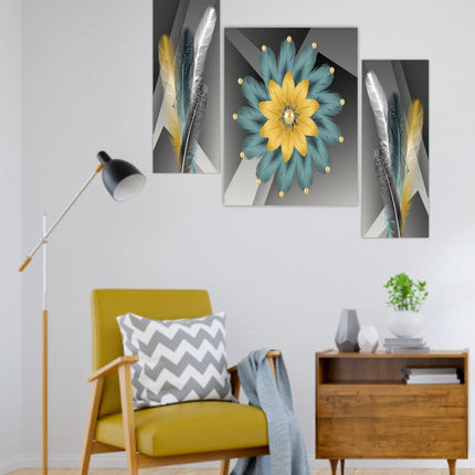 Tehzeeb Creations Set Of 3 Digital Wall Painting