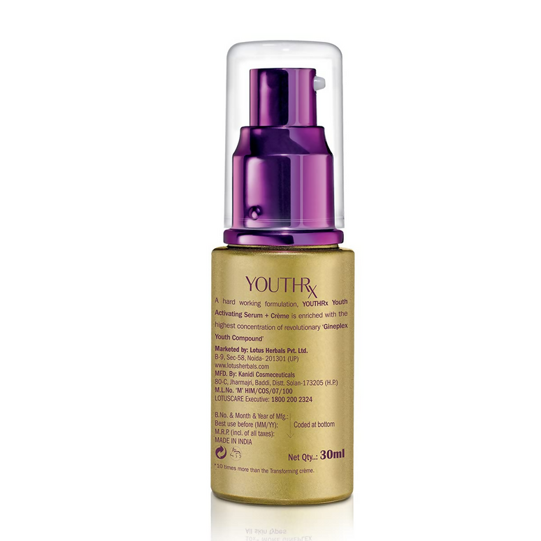 Lotus Herbals YouthRx Youth Activating Serum + Creme