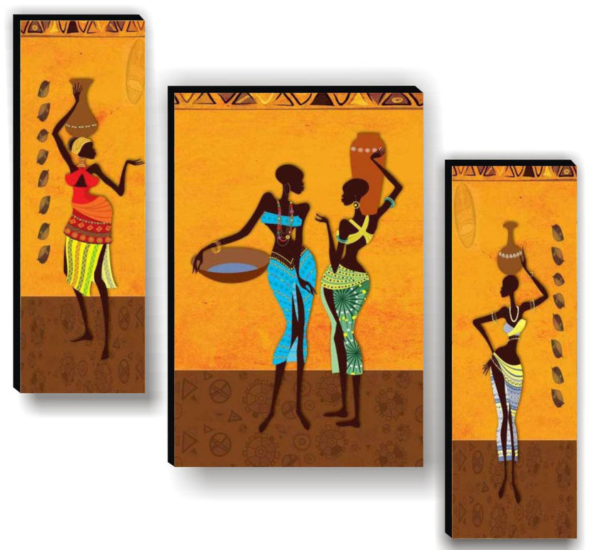 Tehzeeb Creations Set Of 3 Digital Wall Painting