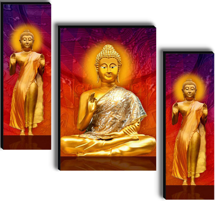 Tehzeeb Creations Set Of 3 Digital Wall Painting