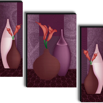 Tehzeeb Creations Set Of 3 Digital Wall Painting