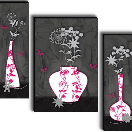 Tehzeeb Creations Set Of 3 Digital Wall Painting