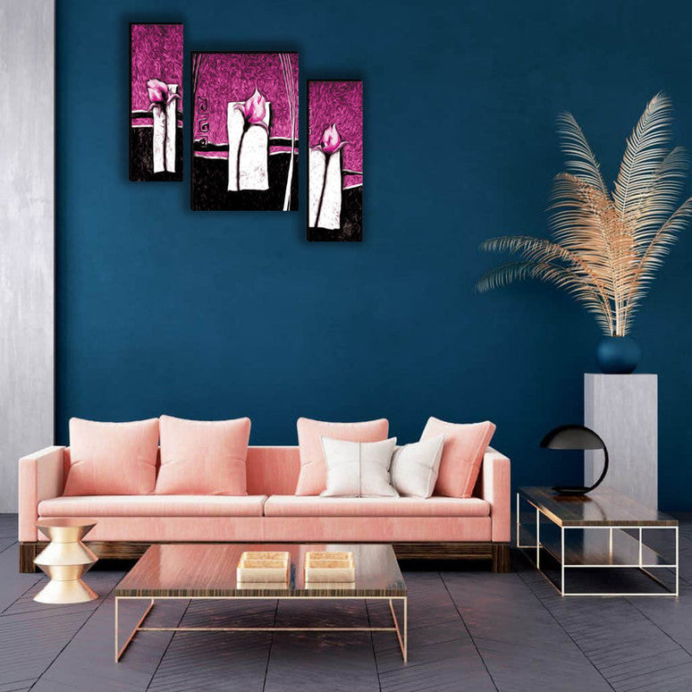 Tehzeeb Creations Set Of 3 Digital Wall Painting