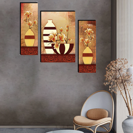 Tehzeeb Creations Set Of 3 Digital Wall Painting