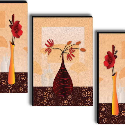 Tehzeeb Creations Set Of 3 Digital Wall Painting