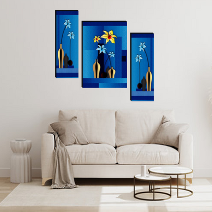 Tehzeeb Creations Set Of 3 Digital Wall Painting