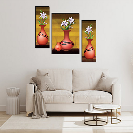 Tehzeeb Creations Set Of 3 Digital Wall Painting