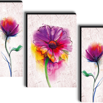 Tehzeeb Creations Set Of 3 Digital Wall Painting