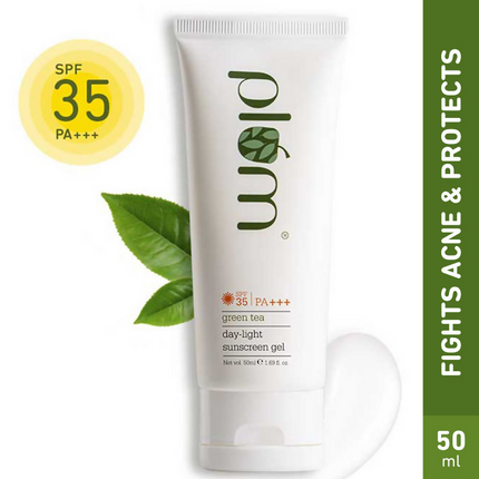 Plum Green Tea Day-Light Broad Spectrum Sunscreen Gel SPF 35 PA+++ UVA/B